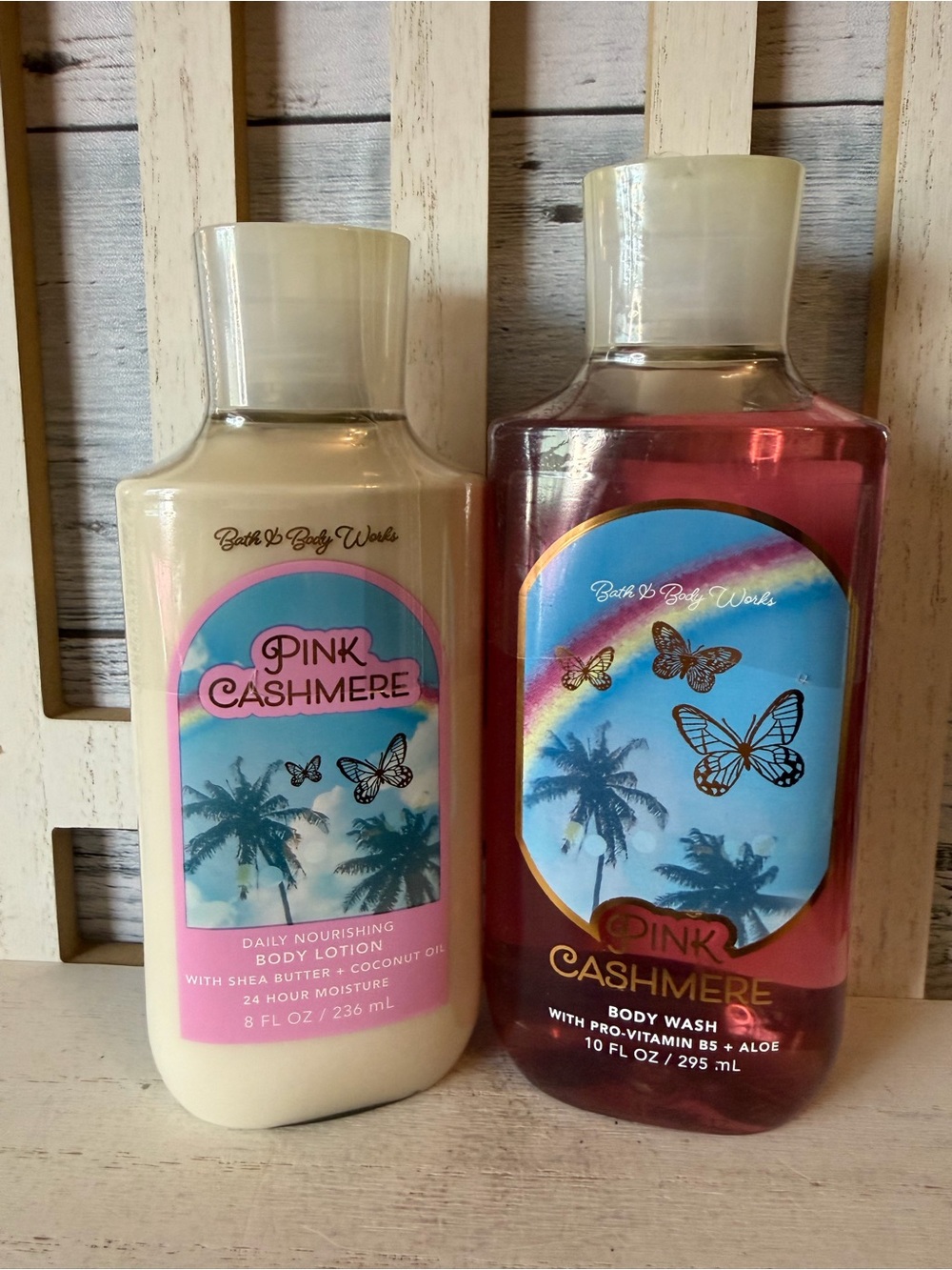 Bath & Body Works PINK CASHMERE X2 Set Body Lotion and Body Wash Shower Gel New